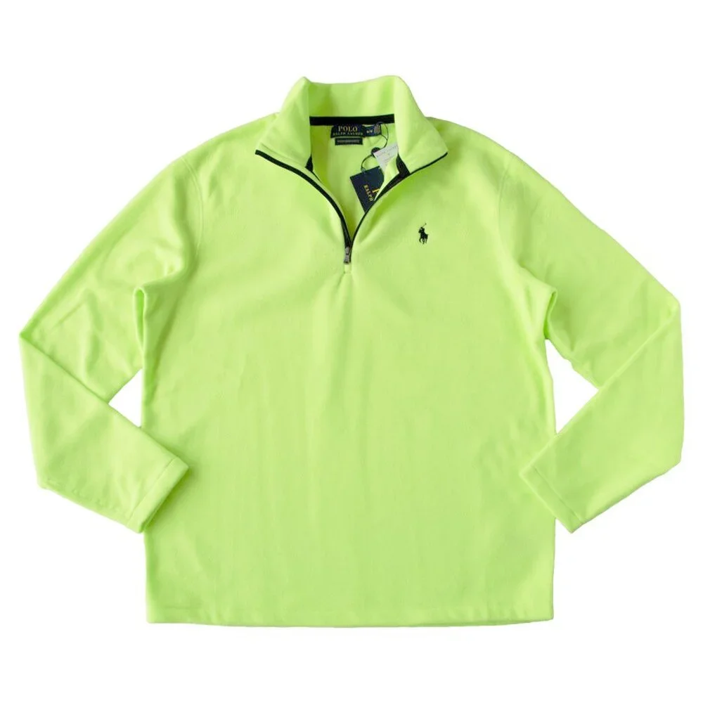NEW Polo Ralph Lauren Performance Micro Fleece Jacket!  Green  Soft  Lightweight